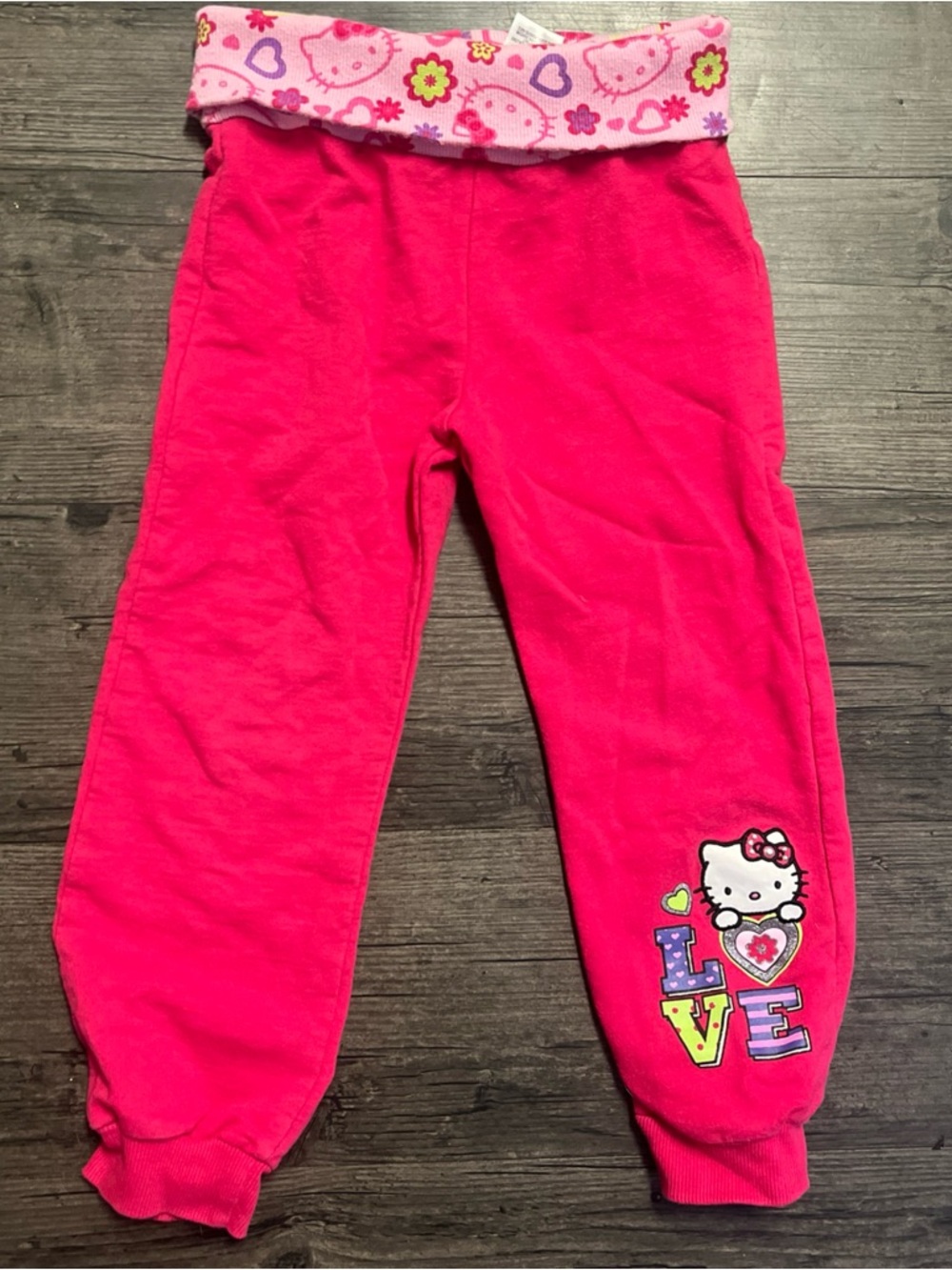 Sanrio Hello Kitty Pink Floral Joggers